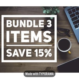Bundle 3 items save 15%